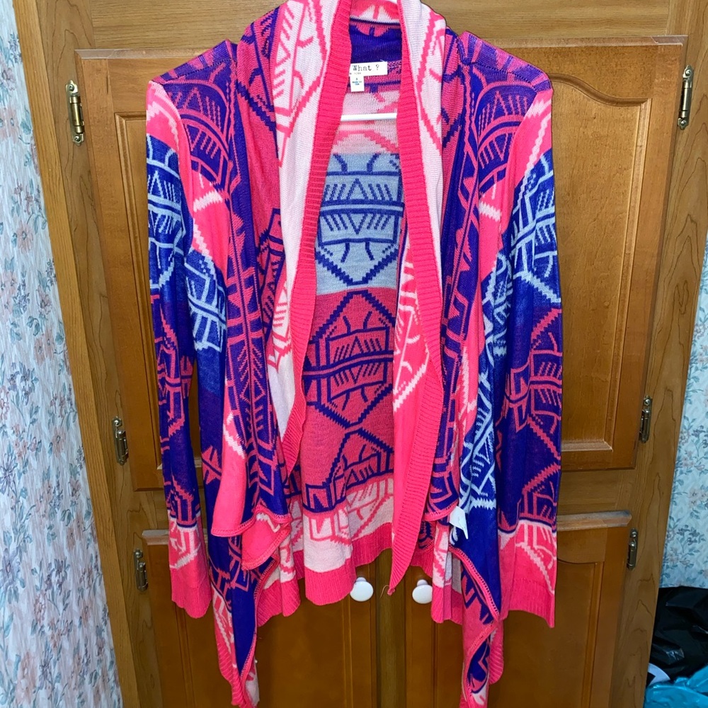 Neon Aztec cardigan
